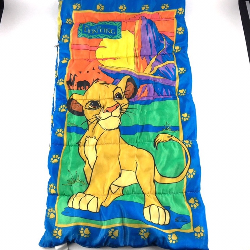 Vintage 90s Lion King Simba Sleeping Bag Kid